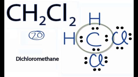 As well as, it is a toxic chlorohydrocarbons compound. . Lewis dot structure for ch2cl2